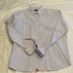 Mens checkered button down